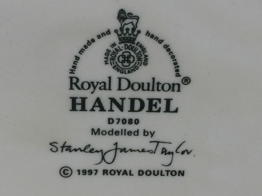 Royal Doulton Large 'Handel' D7080 Character Pitcher 1997 [Photo 7]
