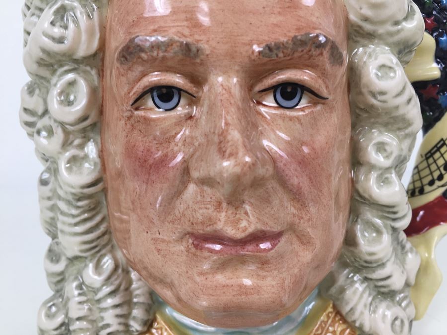 Royal Doulton Large 'Handel' D7080 Character Pitcher 1997 [Photo 2]