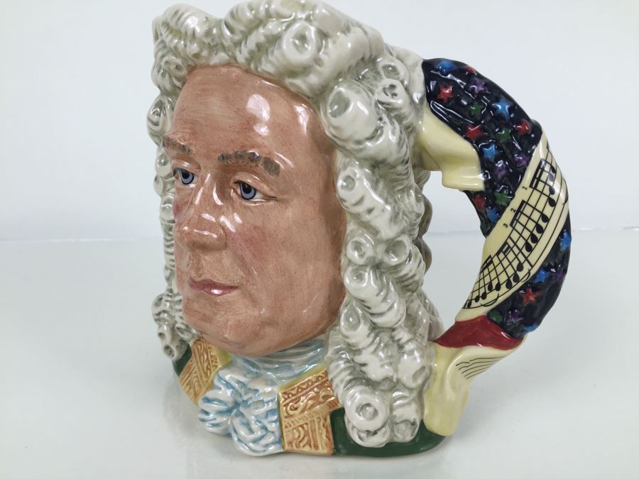 Royal Doulton Large 'Handel' D7080 Character Pitcher 1997 [Photo 5]