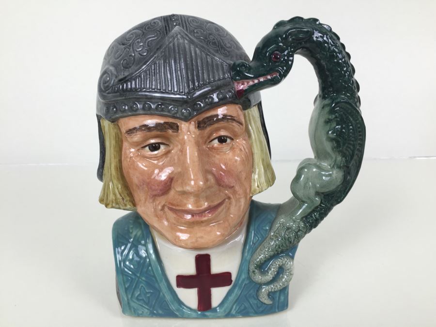 Royal Doulton Large 'St. George' D6618 Character Pitcher [Photo 1]