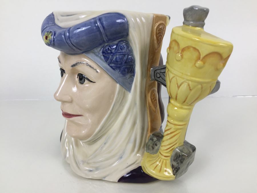 Royal Doulton Large The Star-Crossed Lovers Collection 'King Arthur & Guinevere' D6836 Character Pitcher Limited Edition 1,783 Of 9,500 [Photo 6]