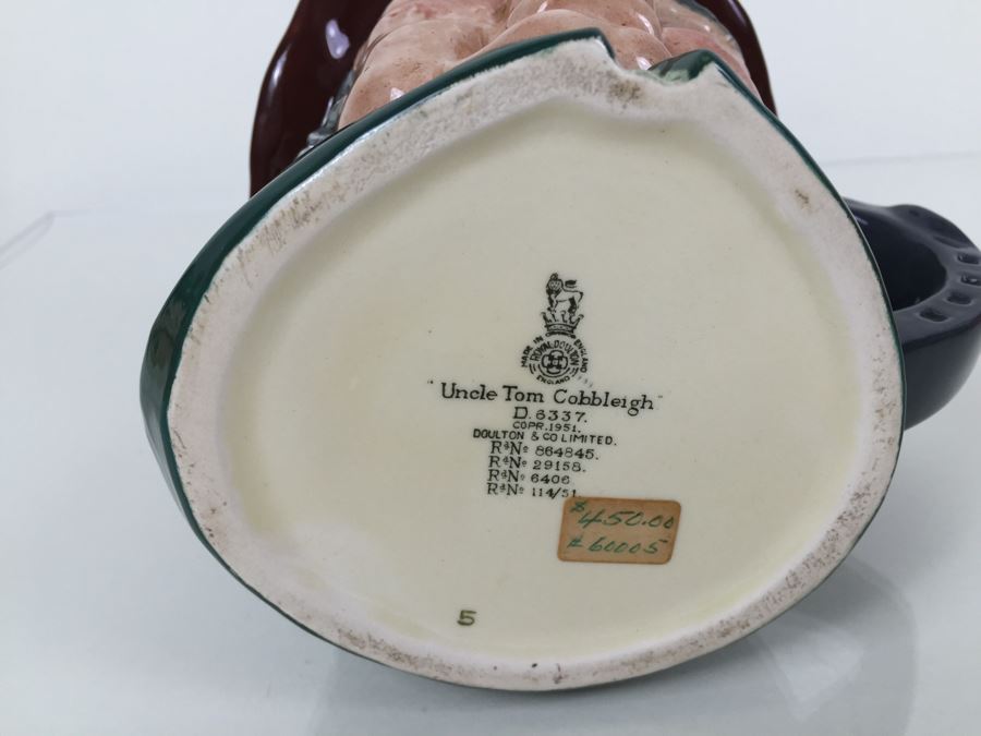 Royal Doulton Large 'Uncle Tom Cobbleigh' D6337 Character Pitcher 1951 [Photo 3]