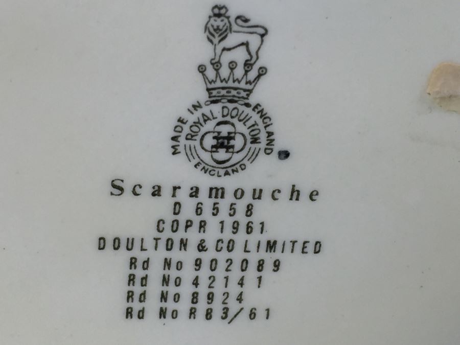 Royal Doulton Large 'Scaramouche' D6558 Character Pitcher 1961 [Photo 11]