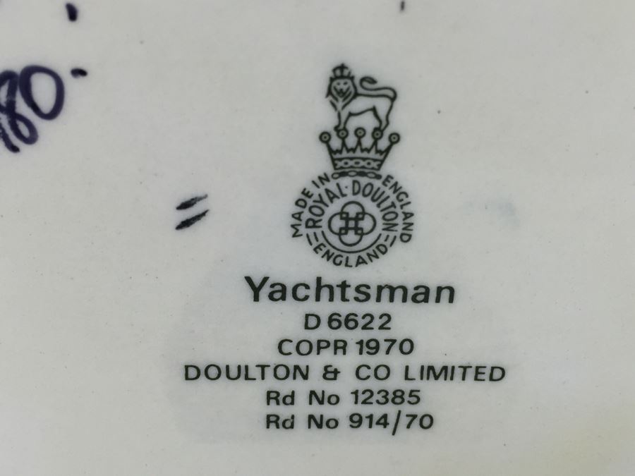 Royal Doulton Large 'Yachtsman' D6622 Character Jug 1970 Signed By Michael Doulton [Photo 12]