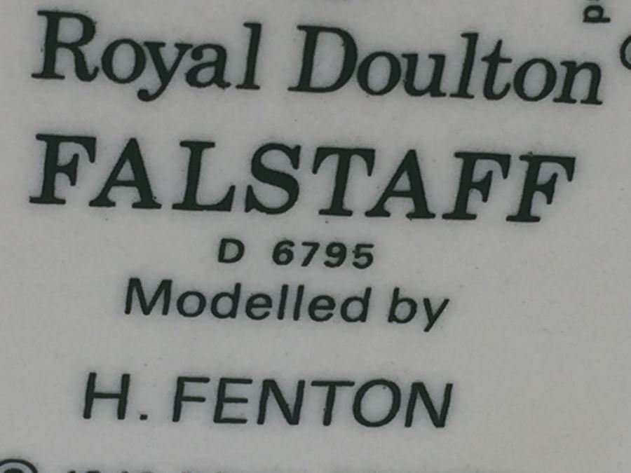 Royal Doulton Large 'Falstaff' D6795 Character Pitcher 1987 [Photo 13]