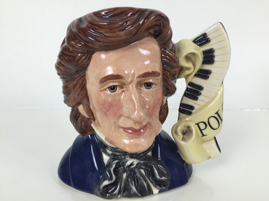 Royal Doulton Large 'Chopin' D7030 Character Pitcher 1996 [Photo 1]