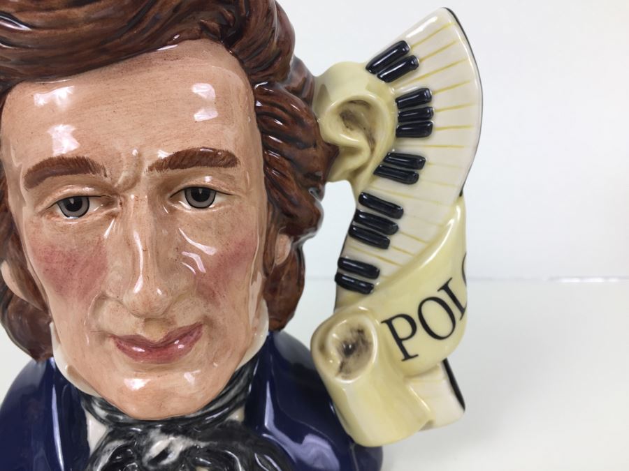 Royal Doulton Large 'Chopin' D7030 Character Pitcher 1996 [Photo 2]