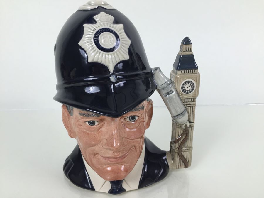 Royal Doulton Large 'The London 'Bobby'' D6744 Character Jug 1985 [Photo 5]