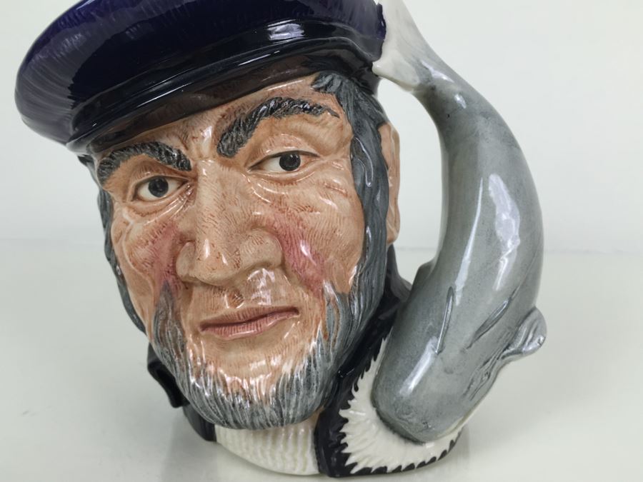 Royal Doulton Large 'Capt Ahab' D6500 Character Jug 1958 [Photo 5]