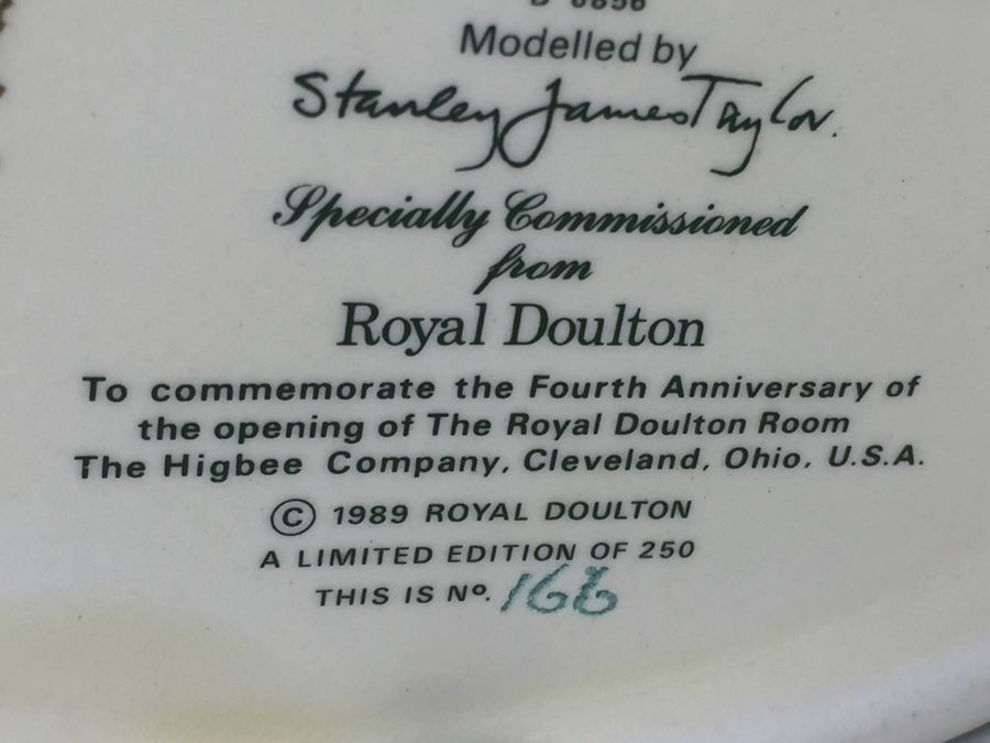 Royal Doulton Large 'The Elephant Trainer' D6856 Character Pitcher 1989 Limited Edition 166 Of Signed By Michael Doulton [Photo 16]