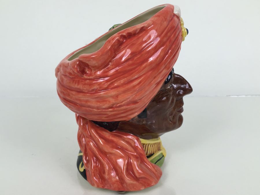 Royal Doulton Large 'The Elephant Trainer' D6856 Character Pitcher 1989 Limited Edition 166 Of Signed By Michael Doulton [Photo 9]