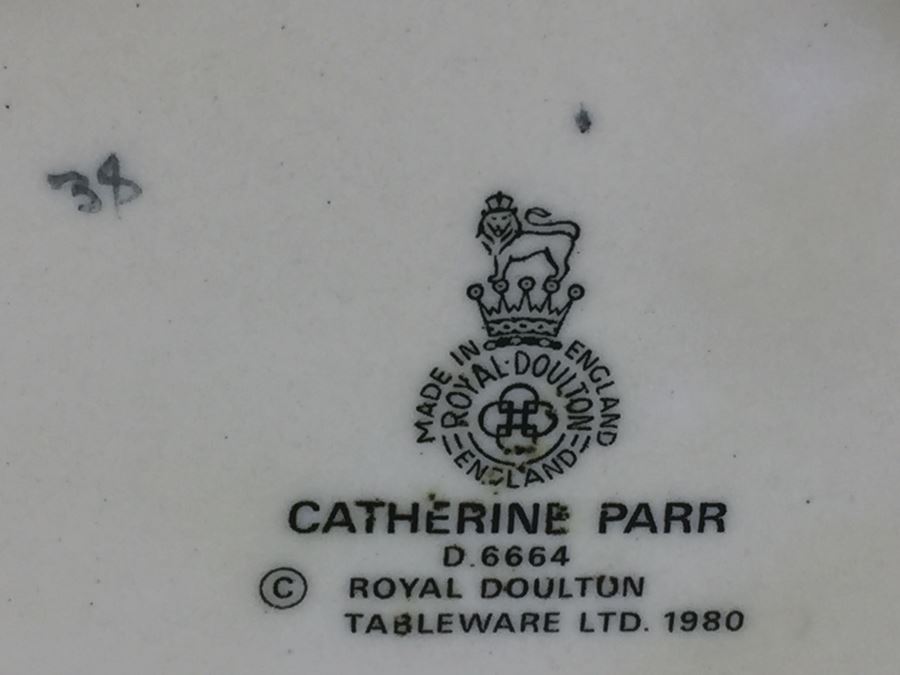 Royal Doulton Large 'Catherine Parr' D6664 Character Pitcher 1980 [Photo 11]