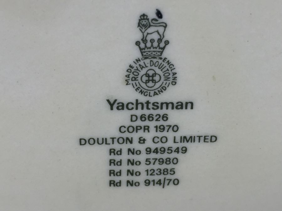 Royal Doulton Large 'Yachtsman' D6626 Character Pitcher 1970 [Photo 3]