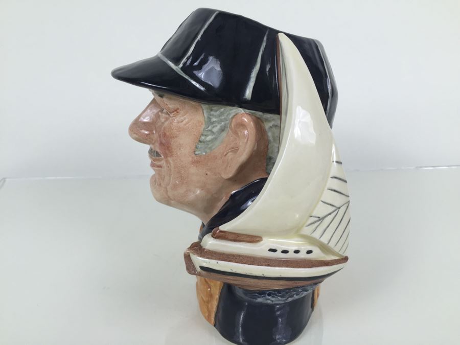 Royal Doulton Large 'Yachtsman' D6626 Character Pitcher 1970 [Photo 6]