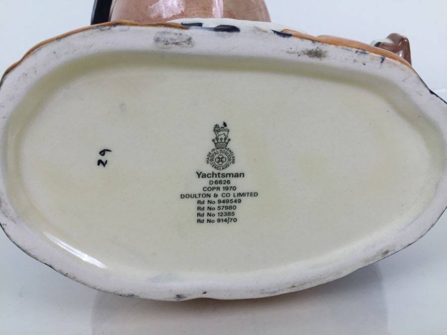 Royal Doulton Large 'Yachtsman' D6626 Character Pitcher 1970 [Photo 10]