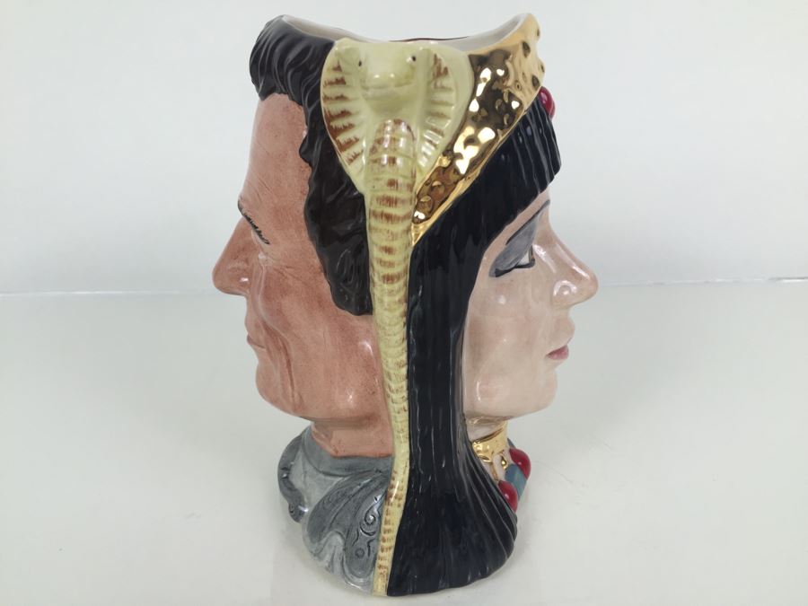 Royal Doulton Large The Star-Crossed Lovers Collection 'Antony & Cleopatra' D6728 Character Pitcher Limited Edition 3,671 Of 9,500 [Photo 9]