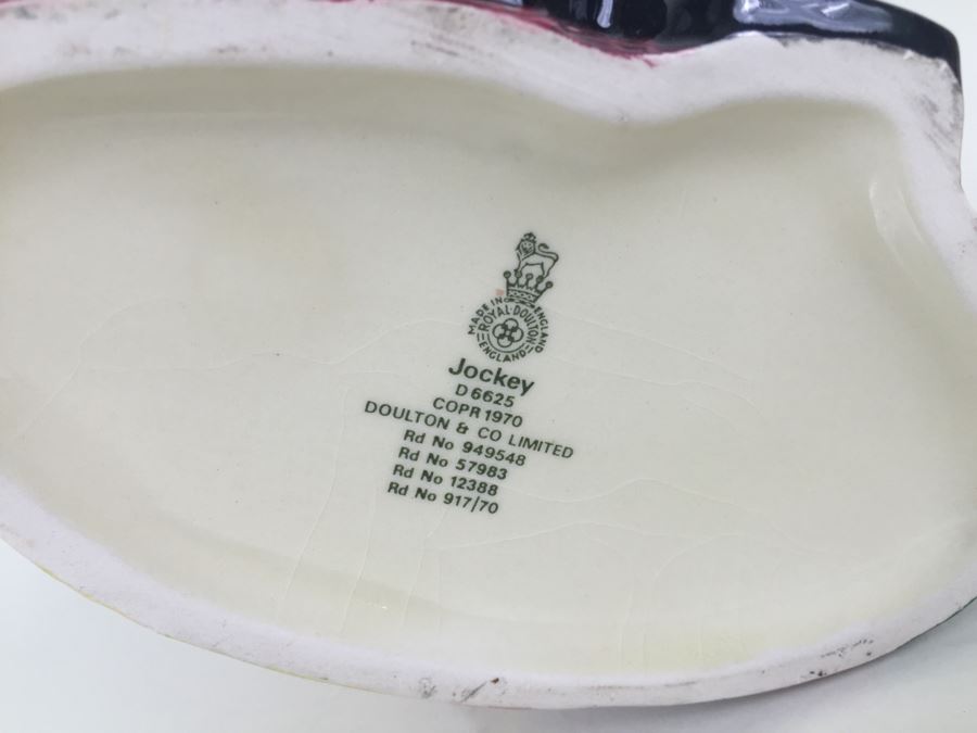 Royal Doulton Large 'Jockey' D6625 Character Jug 1970 [Photo 3]