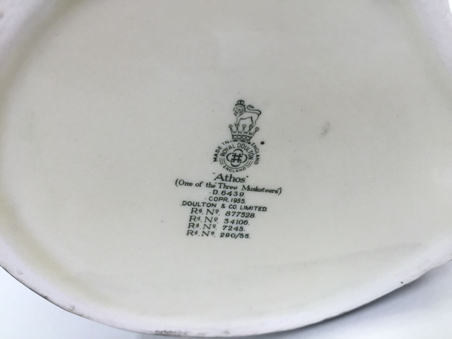 Royal Doulton Large 'Athos' D6439 Character Pitcher 1955 [Photo 11]