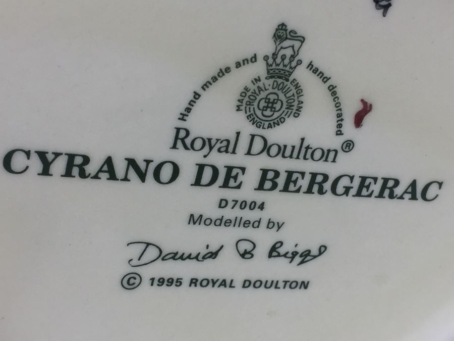 Royal Doulton Large 'Cyrano De Bergerac' D7004 Character Jug 1995 [Photo 11]