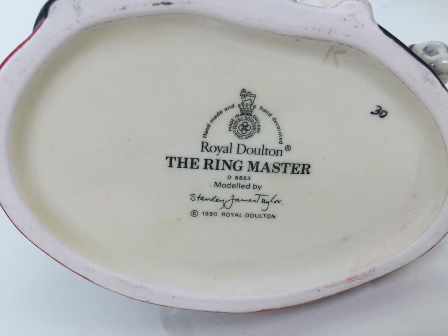 Royal Doulton Large 'The Ring Master' D6863 Character Jug 1990 [Photo 11]