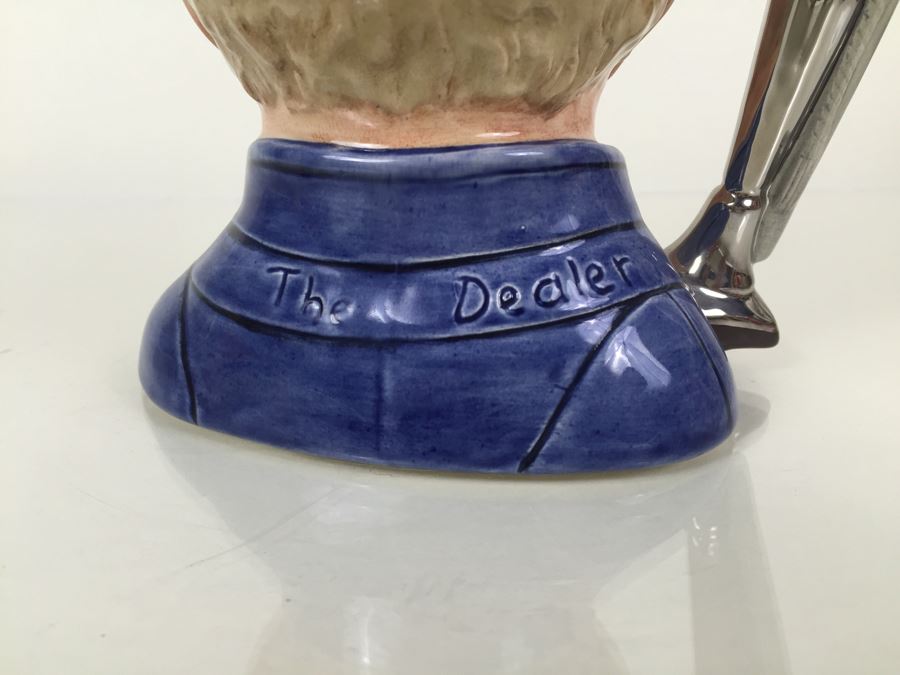 Royal Doulton Large 'The Antique Dealer' D6807 Character Jug 1988 Limited Edition Of 5,000 Signed [Photo 8]