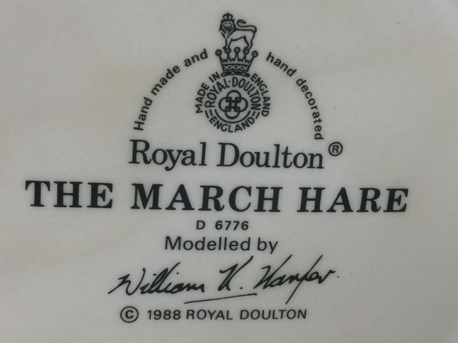 Royal Doulton Large 'The March Hare' D6776 Character Jug 1988 [Photo 12]