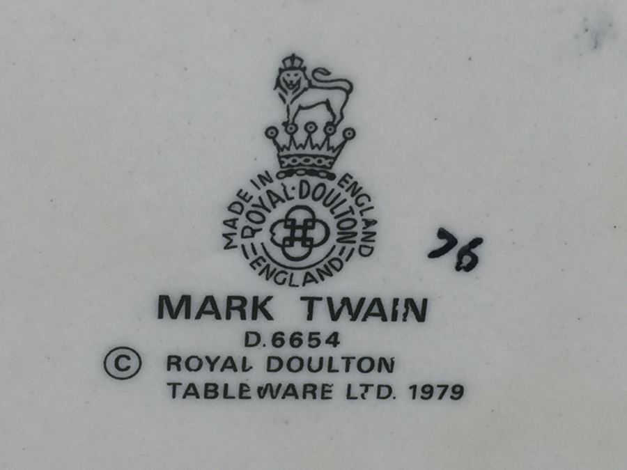 Royal Doulton Large 'Mark Twain' D6654 Character Jug 1979 [Photo 3]