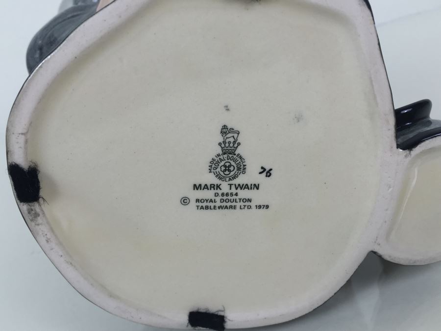 Royal Doulton Large 'Mark Twain' D6654 Character Jug 1979 [Photo 11]