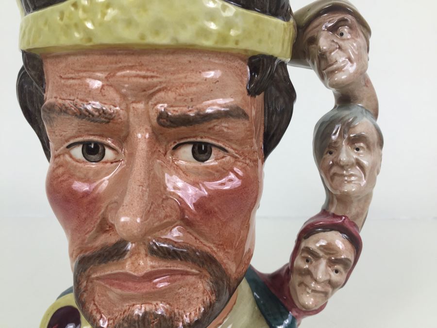Royal Doulton Large The Shakespearean Collection 'Macbeth' D6667 Character Pitcher 1982 [Photo 5]