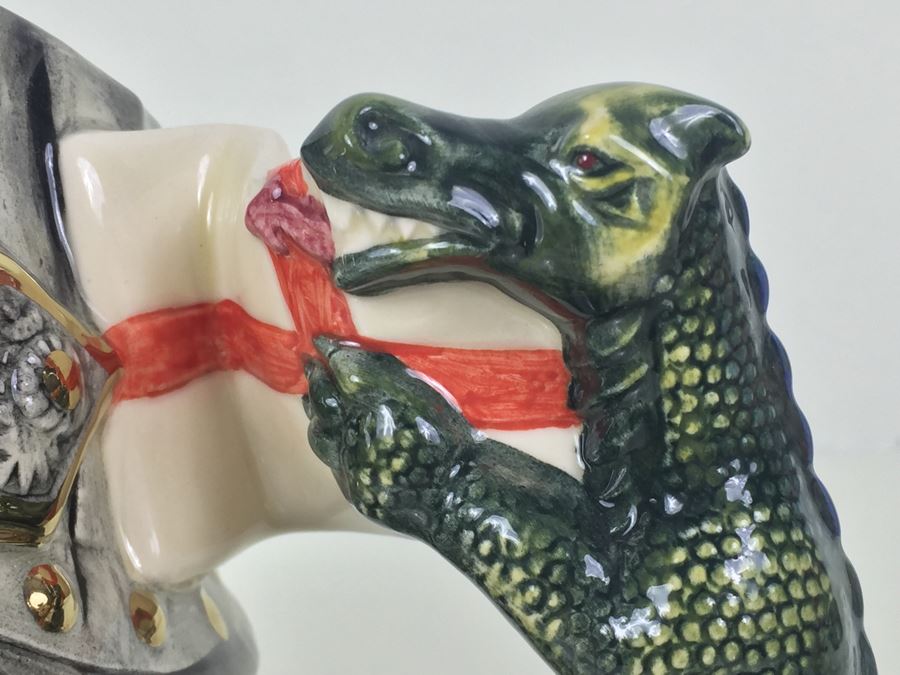 Royal Doulton Large 'St. George' D7129 Character Jug 1998 Limited Edition 530 Of 2,500 [Photo 6]