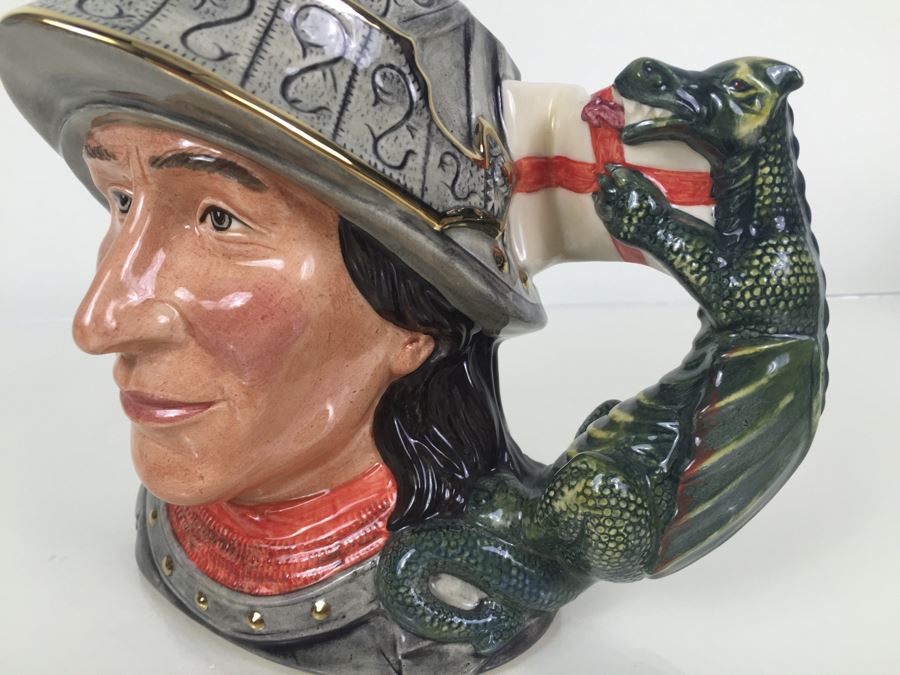 Royal Doulton Large 'St. George' D7129 Character Jug 1998 Limited Edition 530 Of 2,500 [Photo 5]