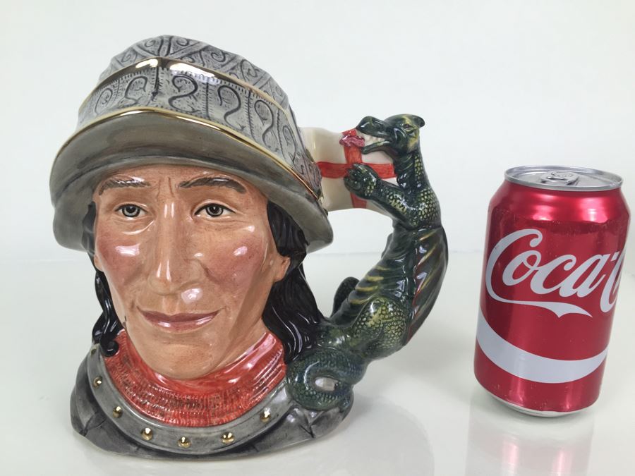 Royal Doulton Large 'St. George' D7129 Character Jug 1998 Limited Edition 530 Of 2,500 [Photo 4]