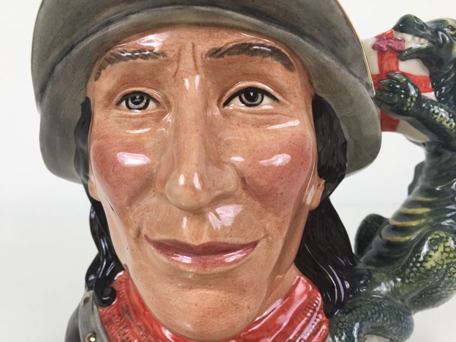 Royal Doulton Large 'St. George' D7129 Character Jug 1998 Limited Edition 530 Of 2,500 [Photo 2]