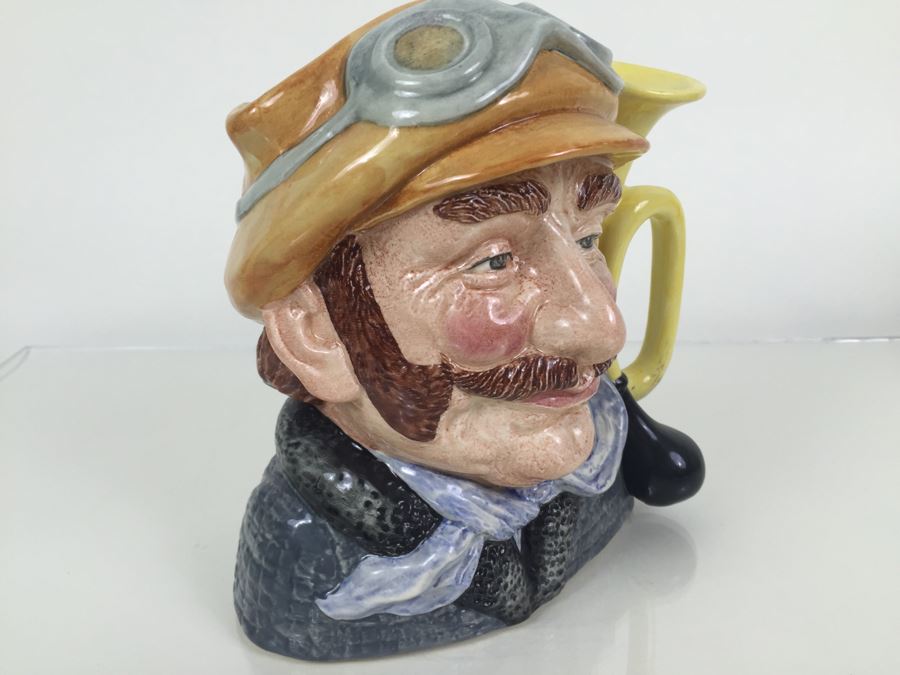 Royal Doulton Large 'Veteran Motorist' D6633 Character Jug 1972 [Photo 9]