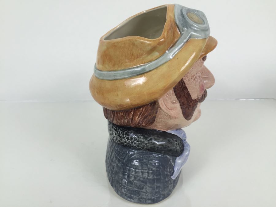 Royal Doulton Large 'Veteran Motorist' D6633 Character Jug 1972 [Photo 8]