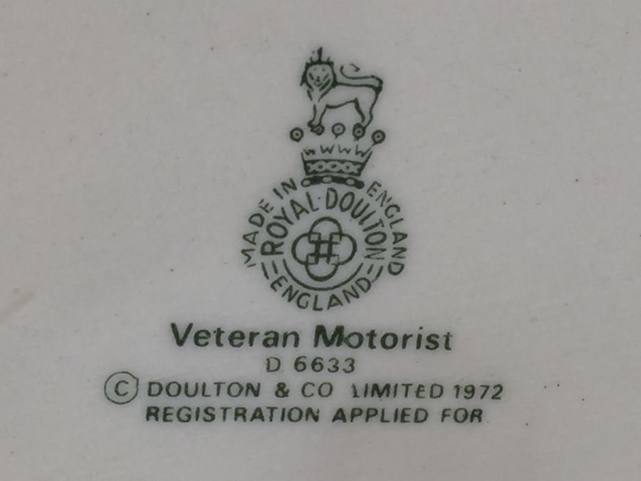 Royal Doulton Large 'Veteran Motorist' D6633 Character Jug 1972 [Photo 10]