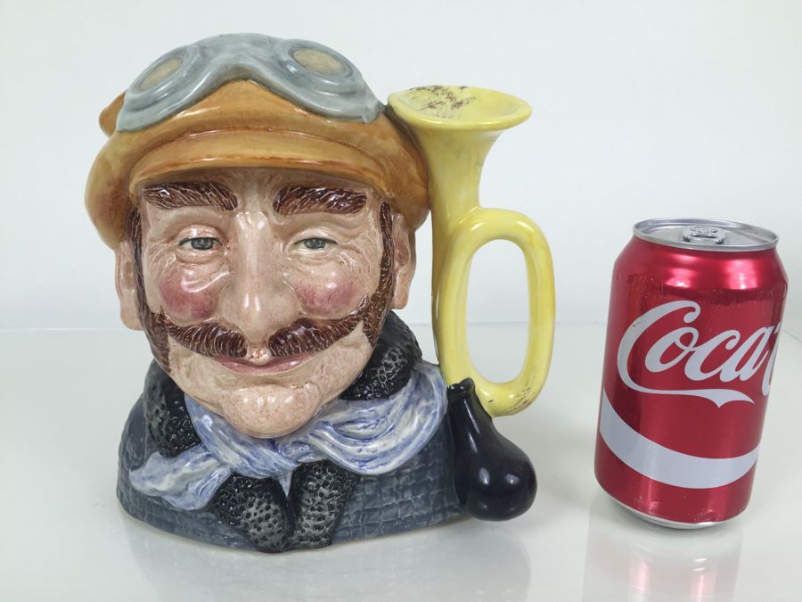 Royal Doulton Large 'Veteran Motorist' D6633 Character Jug 1972 [Photo 4]