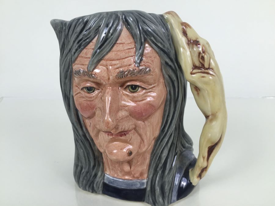 Royal Doulton Large 'The Pendle Witch' D6826 Character Pitcher 1988 Limited Edition Of 5,000 [Photo 6]