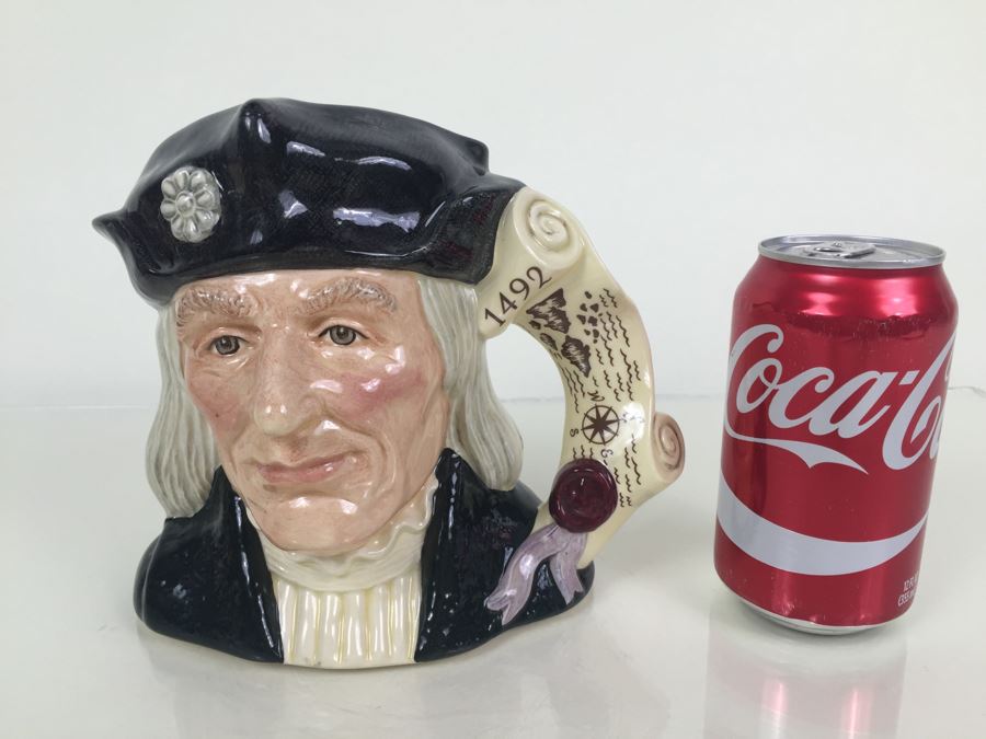 Royal Doulton Large 'Christopher Columbus' D6891 Character Pitcher 1991 [Photo 4]