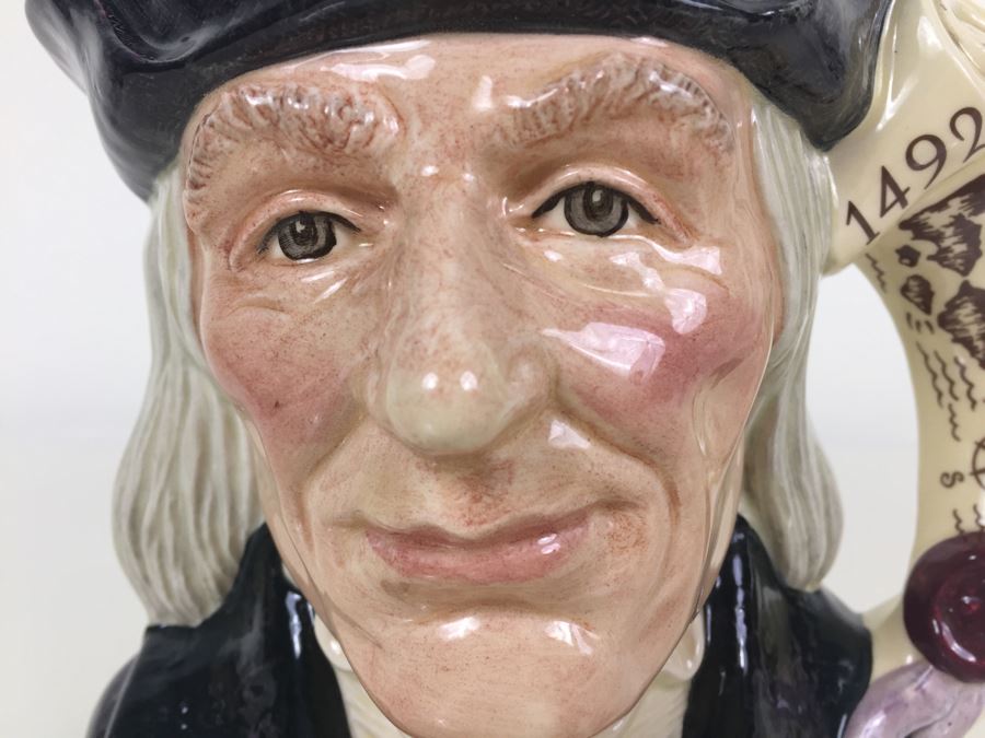 Royal Doulton Large 'Christopher Columbus' D6891 Character Pitcher 1991 [Photo 2]
