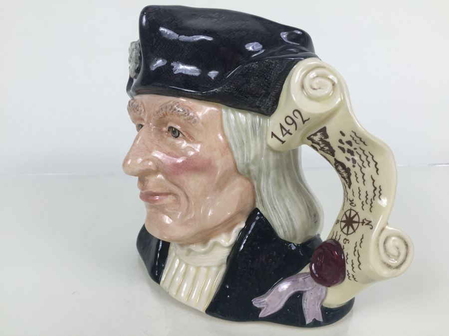 Royal Doulton Large 'Christopher Columbus' D6891 Character Pitcher 1991 [Photo 6]