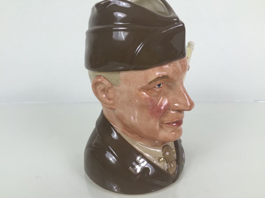 Royal Doulton Large The Great Generals 'General Eisenhower' D6937 Character Pitcher 1992 Limited Edition Of 1,000 [Photo 10]