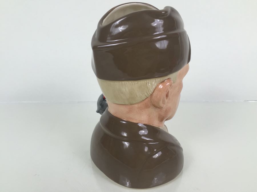 Royal Doulton Large The Great Generals 'General Eisenhower' D6937 Character Pitcher 1992 Limited Edition Of 1,000 [Photo 9]