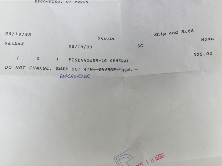 Royal Doulton Large The Great Generals 'General Eisenhower' D6937 Character Pitcher 1992 Limited Edition Of 1,000 [Photo 12]