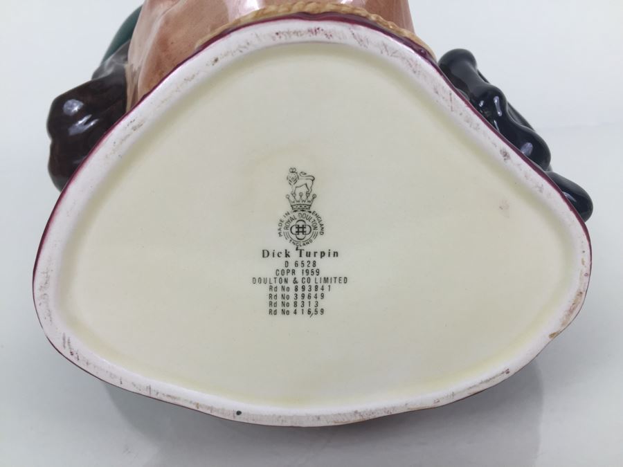 Royal Doulton Large 'Dick Turpin' D6528 Character Pitcher 1959 [Photo 3]