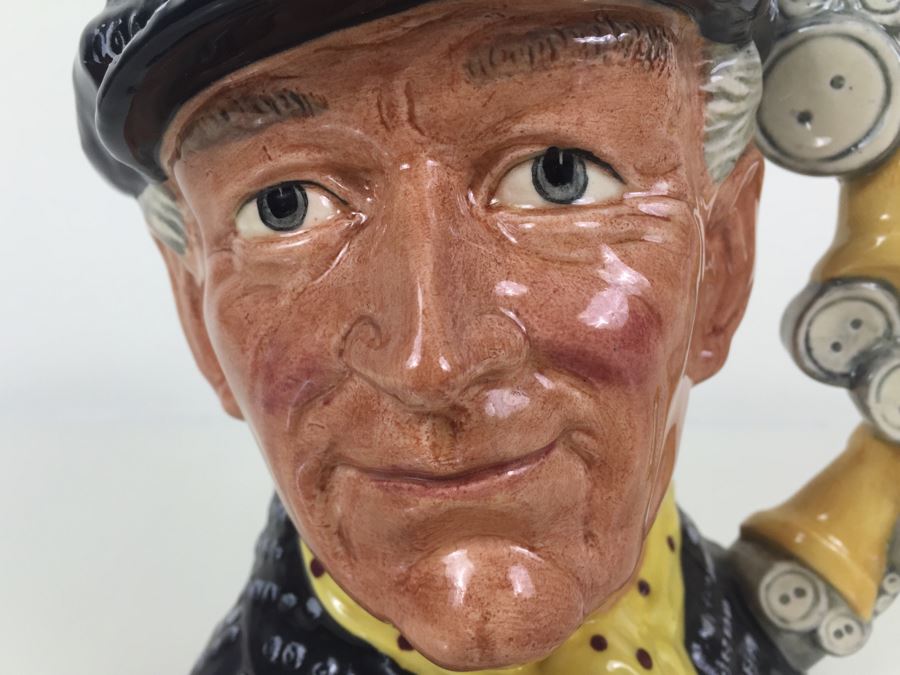 Royal Doulton Large 'Pearly King' D6760 Character Pitcher 1986 [Photo 2]