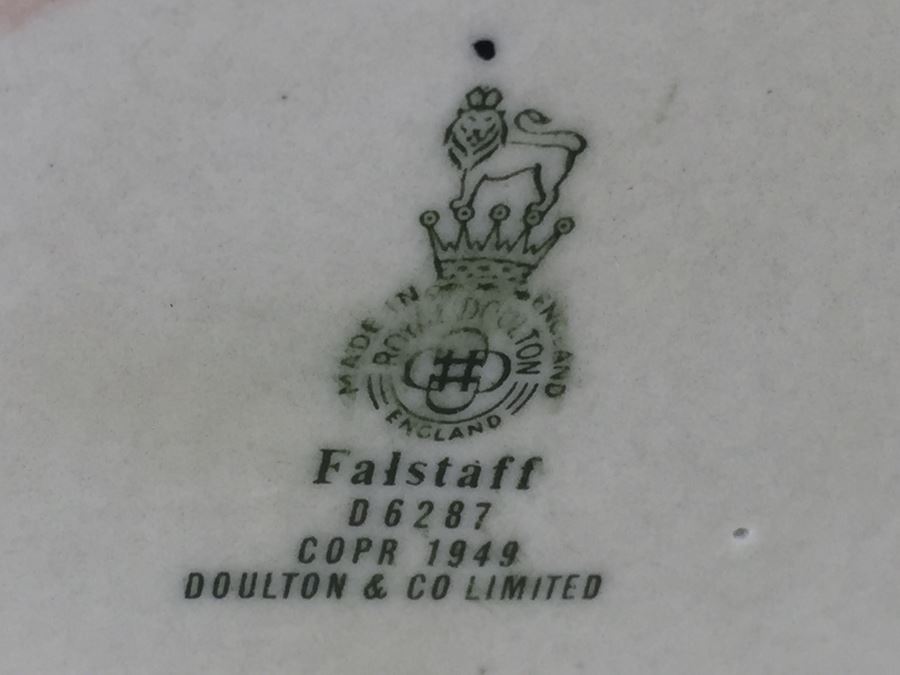 Royal Doulton Large 'Falstaff' D6287 Character Jug 1949 [Photo 11]