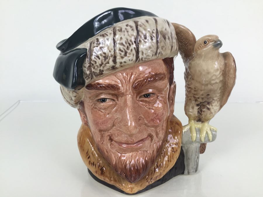 Royal Doulton Large 'The Falconer' D6798 Character Pitcher 1987 Limited Edition 165 Of 250