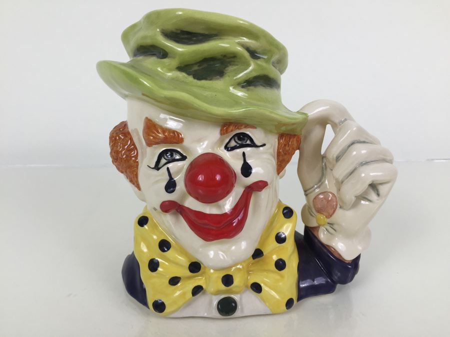 Royal Doulton Large 'The Clown' D6834 Character Jug 1988