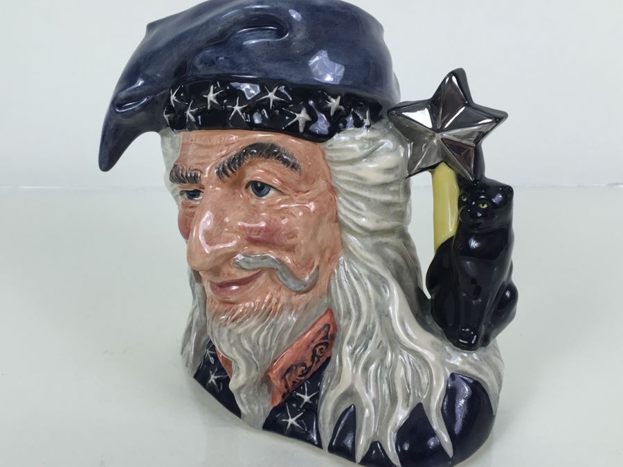 Royal Doulton Large 'The Wizard' D6862 Character Pitcher 1990 [Photo 5]
